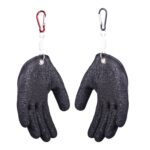 1 par de guantes de látex antideslizantes para pescar, guantes de pesca impermeables resistentes a las puñaladas, especificación:, Left+Right+Magnetic Buckles