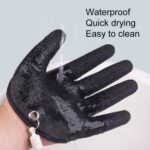 1 par de guantes de látex antideslizantes para pescar, guantes de pesca impermeables resistentes a las puñaladas, especificación:, Left+Right+Magnetic Buckles - Imagen 3