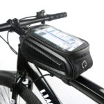 Bolsa de tubo de agua antivertido con pantalla táctil para teléfono móvil con carcasa dura para bicicleta B50, B50