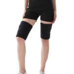 Un par de equipo de protección para deportes al aire libre, protección contra la tensión muscular, protector deportivo de compresión para muslos, M
