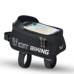 WEST BIKING West 6,9 pulgadas Rider Bike reflectante teléfono móvil pantalla táctil bolsa frontal bicicleta de montaña haz frontal bolsa de tubo superior, YP0707267 - Imagen 2