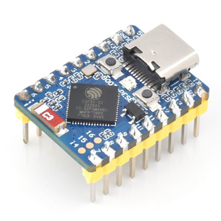 TBD0576514102.jpg Mini placa de desarrollo Waveshare ESP32-S3, basada en el procesador de doble núcleo ESP32-S3FH4R2, with Header - Imagen 1