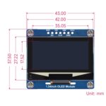 Módulo de pantalla OLED Waveshare de 1,54 pulgadas, resolución 128×64, comunicación SPI/I2C - Imagen 3