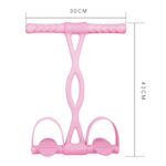 Home Fitness Pedal Tensor Sit-Up Aid Cuerda elástica multifuncional, Especificación:, Enhanced Crystal (Pink) - Imagen 3