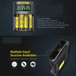 Cargador de batería de litio rápido NITECORE, enchufe de EE. UU., UMS4 - Imagen 4