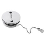 Tapa de repuesto para llenado de cubierta de barco de acero inoxidable de 38 mm + cadena Accesorios de repuesto para barco - Imagen 2