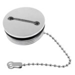 Tapa de repuesto para llenado de cubierta de barco de acero inoxidable de 38 mm + cadena Accesorios de repuesto para barco - Imagen 3