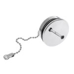 Tapa de repuesto para llenado de cubierta de barco de acero inoxidable de 38 mm + cadena Accesorios de repuesto para barco - Imagen 4