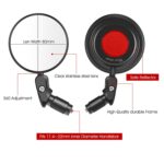 1 par WEST BIKING YP0720032 espejo retrovisor para bicicleta espejo plegable para ciclismo, WEST BIKING YP0720032 - Imagen 2