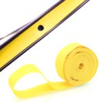 20 PCS Road Mountain Bike Anti-Puñalada Neumático Pad Juego de ruedas de bicicleta Cinta de revestimiento de radios de PVC, Yellow