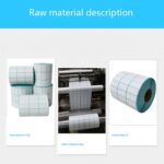 Papel térmico de tres pruebas Papel de impresión no adhesivo para códigos de barras de tres filas, 32 x 15mm (5000 Pieces) - Imagen 4