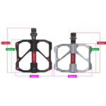 1 par de bicicletas PROMEND, bicicleta de carretera, bicicleta de montaña, 3 Palin, Pedal de rodamiento de fibra de carbono, PD-M86C - Imagen 3