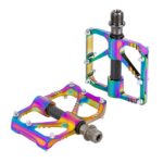 1 par PROMEND Three Peilin Bearing Aleación de aluminio CNC Bicicleta Pedal colorido, PD-R87CY