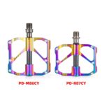 1 par PROMEND Three Peilin Bearing Aleación de aluminio CNC Bicicleta Pedal colorido, PD-R87CY - Imagen 2