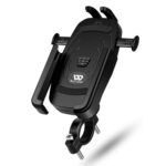 WEST BIKING Soporte para teléfono móvil para bicicleta Aluminio 360 Rotatorio para bicicleta eléctrica Scooter Soporte para teléfono para motocicleta, estilo:, Handlebar Style