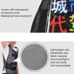 YS-KL20 Pantalla de publicidad móvil al aire libre Impermeable flexible LED portátil Vestir chaleco - Imagen 4