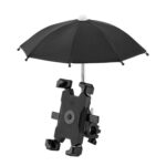 CYCLINGBOX Soporte para teléfono móvil para bicicleta con marco para teléfono móvil Parasol Rider, estilo:, Handlebar Installation (Black)