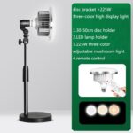 Soporte en vivo para teléfono móvil Disparo Embellecimiento gourmet Luz de relleno Joyas para interiores Luz de fotografía, estilo:, 500W Mushroom Lamp + Stand - Imagen 2