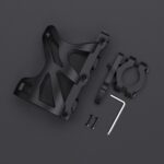 SMCP5456, soporte para bebidas para motocicleta, portavasos para bicicleta, marco para tetera, accesorios modificados, With Pipe Clamp (Black), With Pipe Clamp (Titanium) - Imagen 2