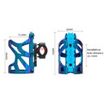 SMCP5456, soporte para bebidas para motocicleta, portavasos para bicicleta, marco para tetera, accesorios modificados, With Pipe Clamp (Black), With Pipe Clamp (Titanium) - Imagen 3