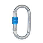 XINDA XDQ96068 Equipo para exteriores Escalada Cerradura principal Mosquetón Cerradura de acero en forma de O Cerradura de hebilla de alambre, XINDA XDQ96068(Silver Blue)