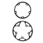 Engranaje de aleación de aluminio para bicicleta de carretera WEST BIKING de 2 piezas 53t-39t, WEST BIKING 53t-39t