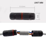 10 conectores de cable impermeables CDF-M3., 3 Pin - Imagen 3