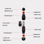 10 conectores de cable impermeables CDF-M3., 3 Pin - Imagen 4