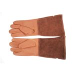 1 par de guantes de cuero resistentes a los cortes de jardín floral, tamaño:, XL - Imagen 2