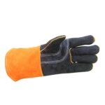 1 par de guantes de soldadura de cuero genuino a prueba de cortes para jardín al aire libre JJ-S2011, JJ-S2011 - Imagen 2