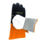 1 par de guantes de soldadura de cuero genuino a prueba de cortes para jardín al aire libre JJ-S2011, JJ-S2011 - Imagen 3