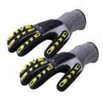 Guantes resistentes al desgaste a prueba de cortes TPR para ciclismo al aire libre, L - Imagen 3