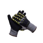 Guantes resistentes al desgaste a prueba de cortes TPR para ciclismo al aire libre, L - Imagen 4