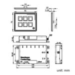 SP5106 RV YACHT Modified 5mm Film Touch Panel Switch de panel de 6 bits - Imagen 2