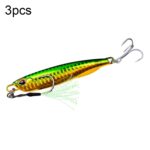 3 PCS PROBEROS LF103 Simulación de cebo de pesca de mar de metal, 20g