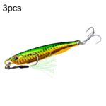 3 PCS PROBEROS LF103 Simulación de cebo de pesca de mar de metal, 30g