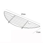 Rejilla humeante para sartén para barbacoa de acero inoxidable 304, tamaño:, 37x11cm - Imagen 3