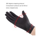 Guantes antideslizantes de fibra de cobre para deportes de presión, tamaño:, M - Imagen 4