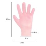 1 par de guantes impermeables a prueba de sol, guardamanos hidratante antigrietas, Free Size - Imagen 3