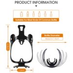 Soporte para botella de bebida de aluminio para bicicleta WEST BIKING, Black - Imagen 3