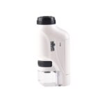 Equipo de laboratorio portátil de mano para niños Microscopio Juguetes, Lite Standard (White)