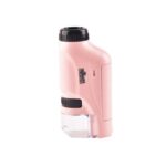 Equipo de laboratorio portátil de mano para niños Microscopio Juguetes, Lite Standard (Pink)