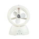 Mini USB Recargable Aerosol Ventilador Estudiante Dormitorio Oficina Escritorio Mudo Ventilador, Glossy White, Glossy Blue, Glossy Watermelon Red, Frosted Pink, Frosted Sky Blue, Frosted Matcha Green