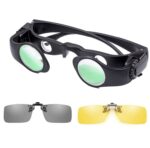 8x binoculares de pesca gafas de telescopio con zoom, estilo:, Telescope+Gray Yellow Clip