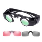 8x binoculares de pesca gafas de telescopio con zoom, estilo:, Telescope+Gray+Red Clip