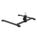 Soporte para teléfono de escritorio con base superior de metal ajustable de 360 grados, estilo:, Only Base