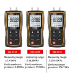 Digital Handheld Differential Pressure Gauge Negative Pressure Tester, SNDWAY SW-512B - Imagen 2