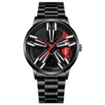 FNGEEN L001 Elemento de motocicleta Reloj de hombre de metal con eje giratorio, Black steel Red Surface, Black Steel Green Surface, White Steel Red Surface, White Steel Green Surface, Black Net Black Steel Red Surface, Black Net Black Steel Green Surfa...