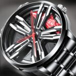 FNGEEN L001 Elemento de motocicleta Reloj de hombre de metal con eje giratorio, Black steel Red Surface, Black Steel Green Surface, White Steel Red Surface, White Steel Green Surface, Black Net Black Steel Red Surface, Black Net Black Steel Green Surfa... - Imagen 4