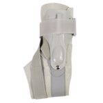 1 par de protector de tobillo con correa de soporte de hoja de plástico fijo de compresión, tamaño:, XL (Gray) - Imagen 3